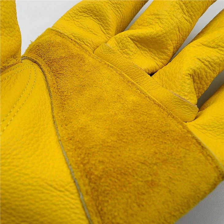 Firm Safety Leather Anti Slip Driver's Work Gloves