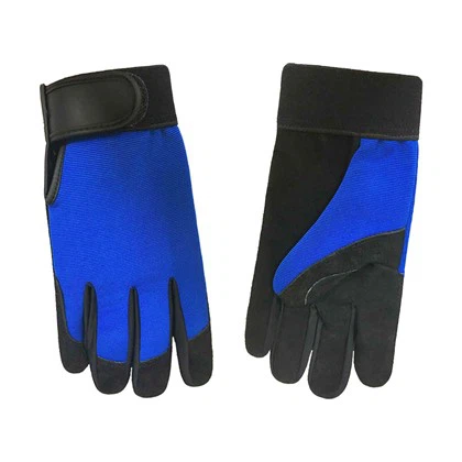 Guantes de cuero de trabajo mecánico