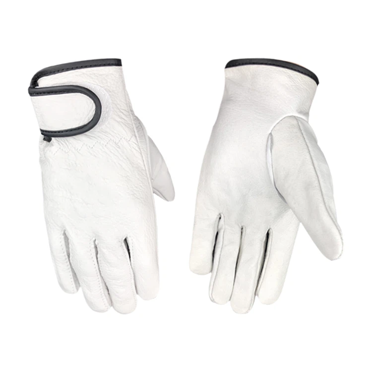 Guantes duraderos de piel de cabra.